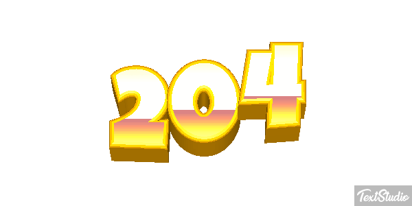 204 Efecto de texto