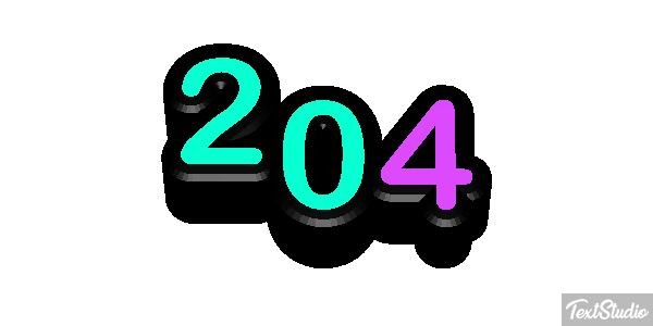 204 Efecto de texto