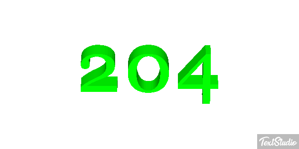 204 Efecto de texto