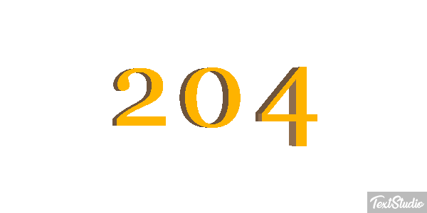 204 Efecto de texto