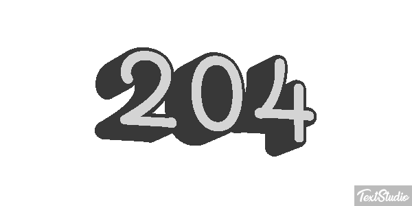 204 Efecto de texto