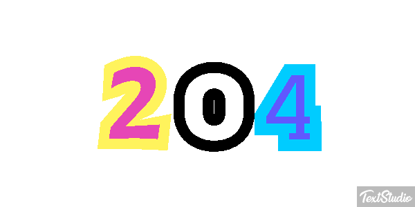 204 Efecto de texto