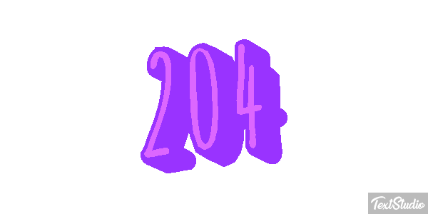 204 Efecto de texto