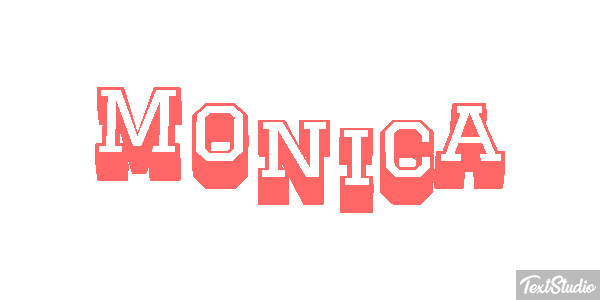 Monica Efecto de texto