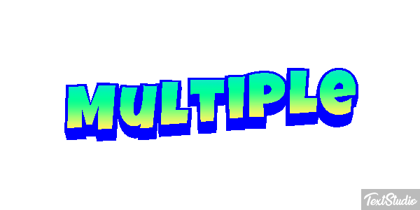 Multiple Effetto testo