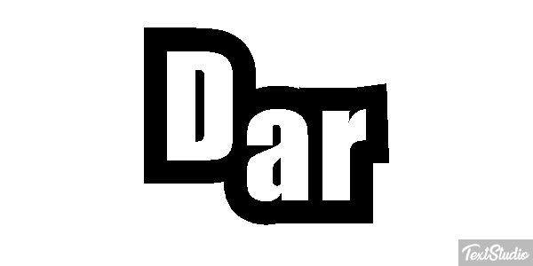 Dar Текстовый эффект