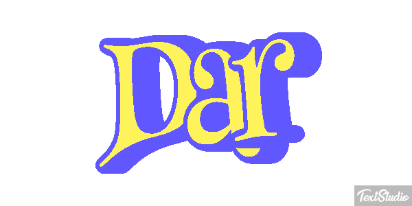 Dar Текстовый эффект