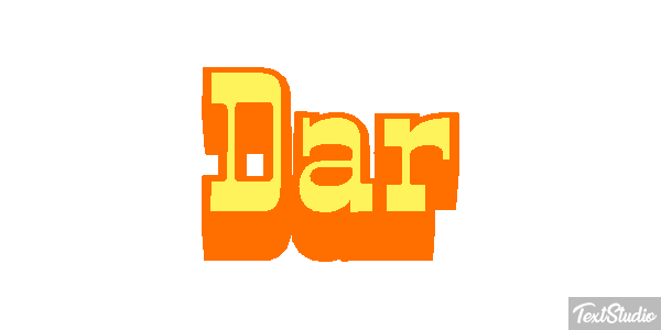 Dar Текстовый эффект