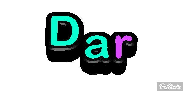 Dar Текстовый эффект