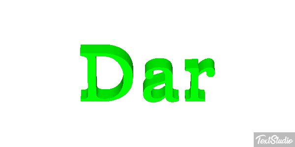 Dar Текстовый эффект