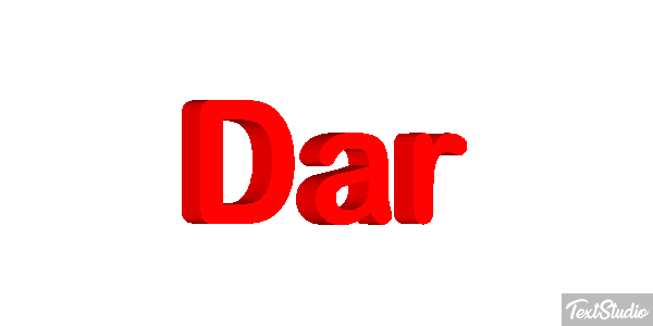 Dar Текстовый эффект