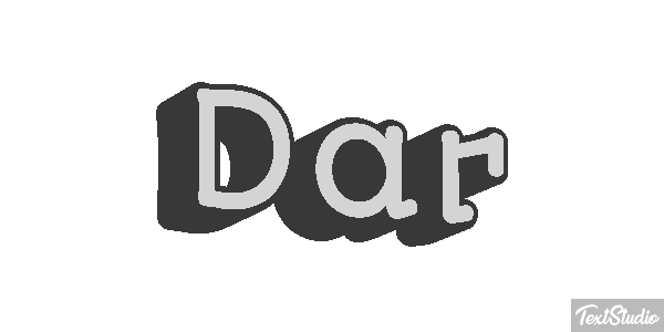 Dar Текстовый эффект