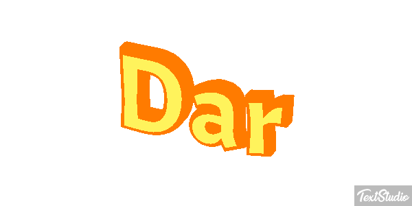 Dar Текстовый эффект