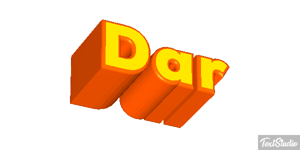 Dar Текстовый эффект