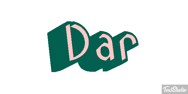 Dar Текстовый эффект