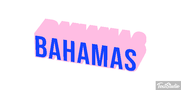Bahamas Text effect