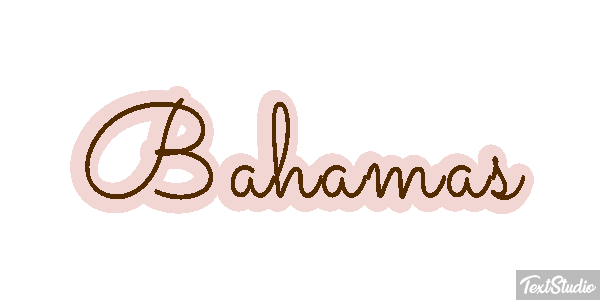 Bahamas Text effect