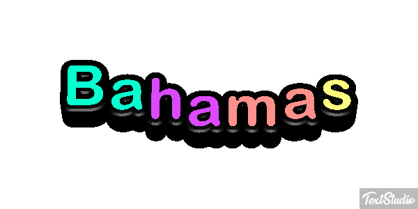 Bahamas Text effect