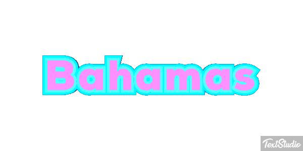 Bahamas Text effect