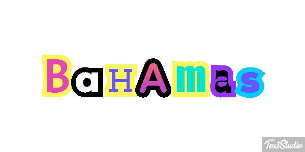 Bahamas Text effect