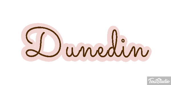 Dunedin テキスト効果