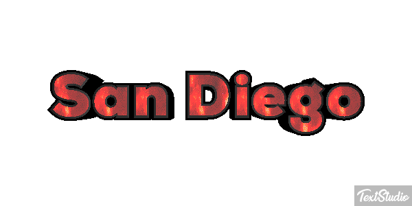 San Diego Effetto testo