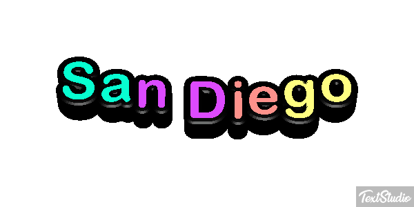 San Diego Effetto testo