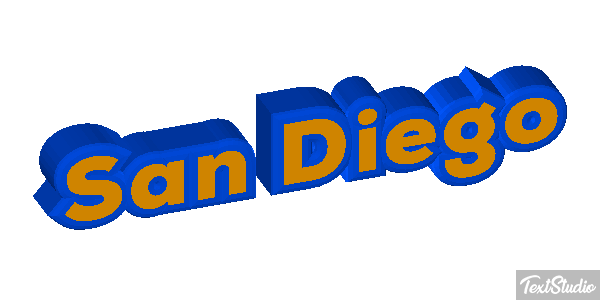 San Diego Effetto testo