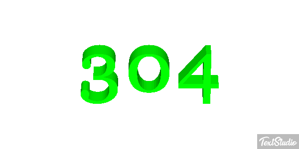 304 Text effect