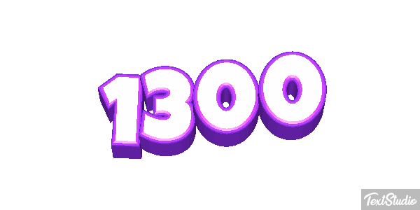 1300 Text effect