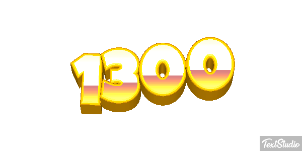 1300 Text effect
