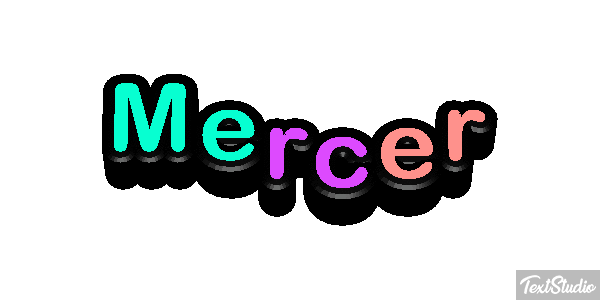 Mercer Text effect