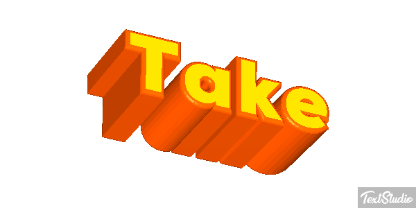 Take Tekst effect