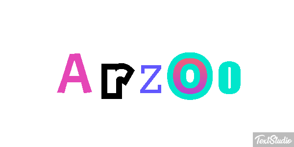 Arzoo Text effect