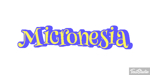 Micronesia Efecto de texto