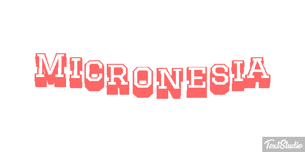 Micronesia Efecto de texto