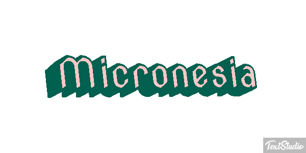 Micronesia Efecto de texto