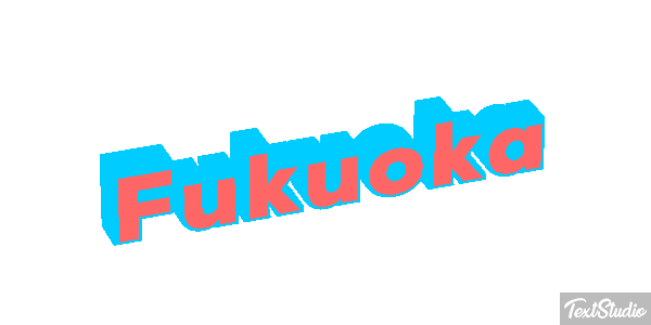Fukuoka Efeito do texto