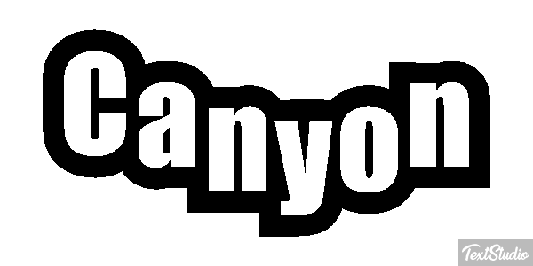 Canyon Text effect