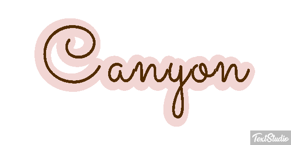 Canyon Text effect