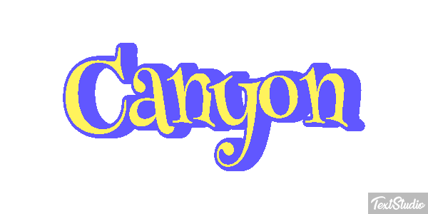 Canyon Text effect