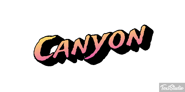 Canyon Text effect