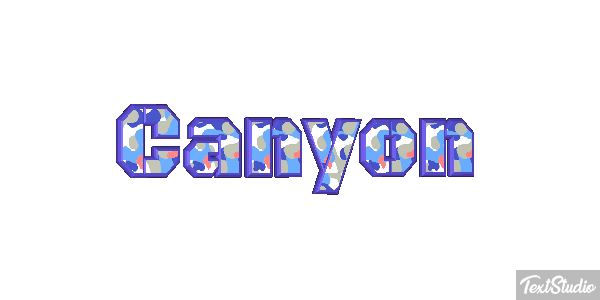 Canyon Text effect
