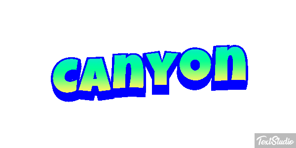 Canyon Text effect
