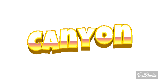 Canyon Text effect