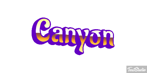 Canyon Text effect