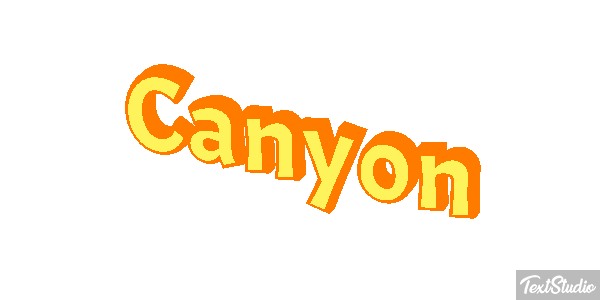 Canyon Text effect