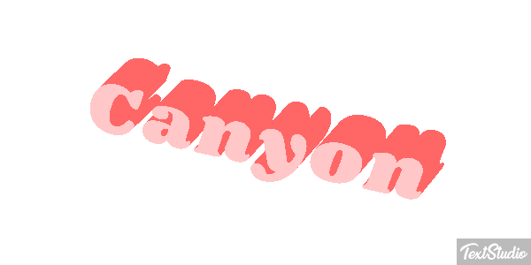 Canyon Text effect