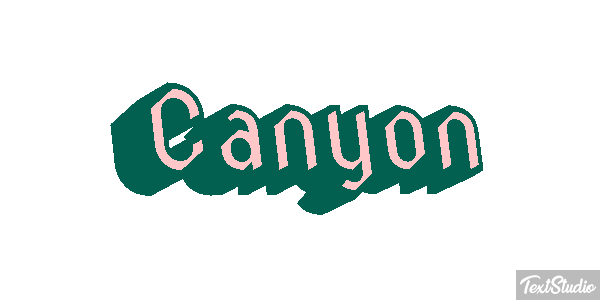 Canyon Text effect