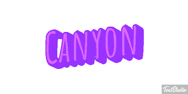 Canyon Text effect